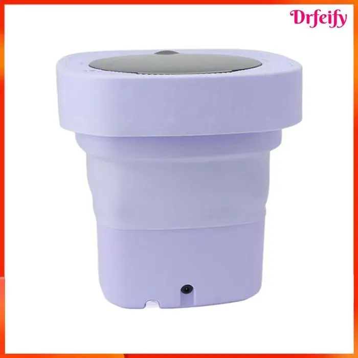 Machine à laver portable - AKOZON - Pliable - Automatique - 65 L - Violette