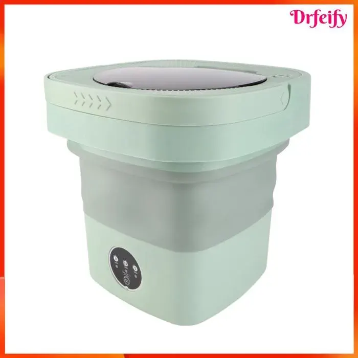 Machine à laver portable - AKOZON - Portable pliable - 65 L - Séchage doux - Verte