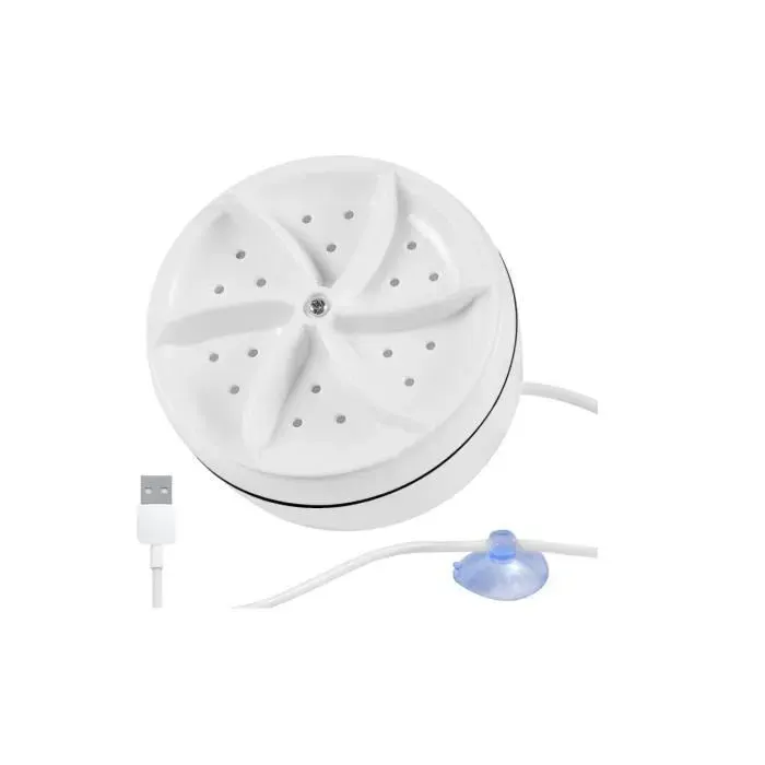 Machine a Laver Portable Mini Machine à Laver Ultrason Mini Lave Linge avec USB pour Voyages Hôtels Dortoirs Appartements