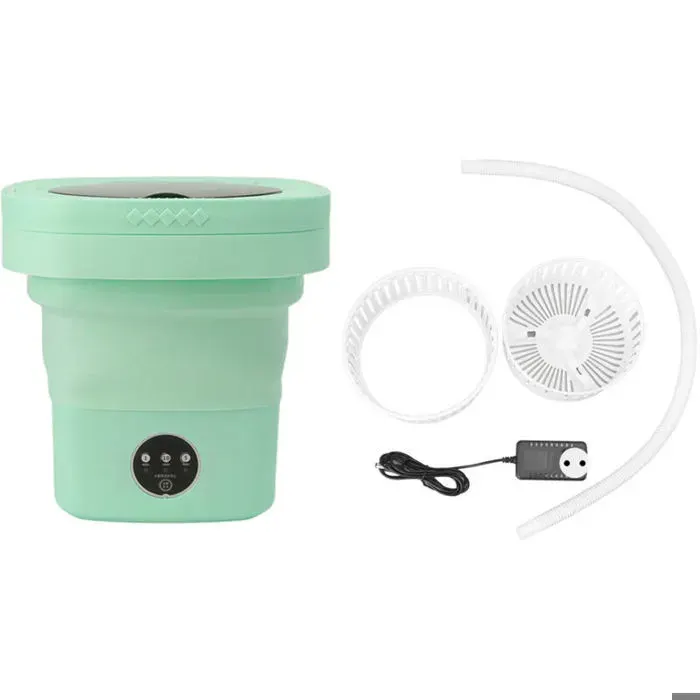 Machine à laver portableMachine à laver 65 L pliable portable automatique nettoyage en profondeur lavage et essorage ave