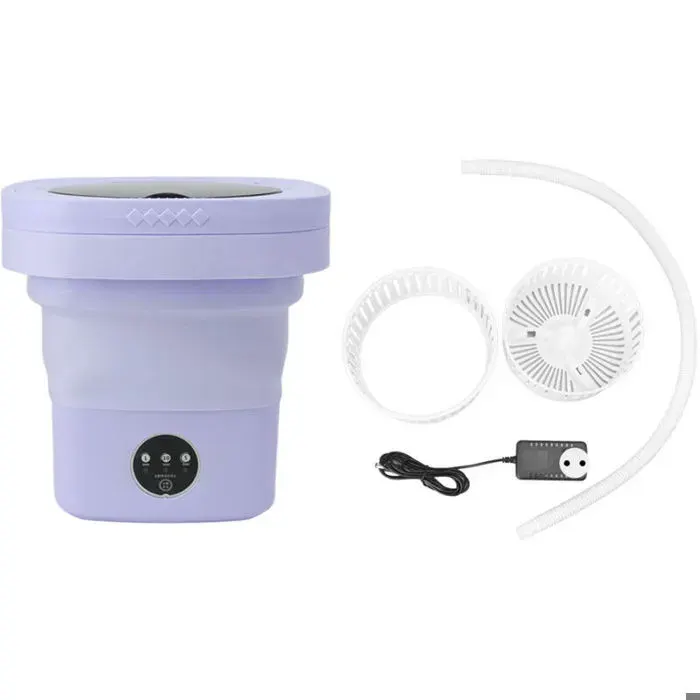 Machine à laver portableMachine à laver 65 L pliable portable automatique nettoyage en profondeur lavage et essora