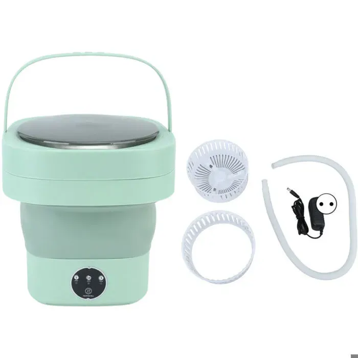 Machine à laver portableMachine à Laver Pliante Entièrement Automatique Petit Sous-Vêtements Laveuse Pliable pour Dortoir EU