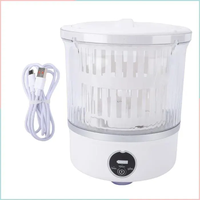 Machine à laver portative laveuse de sous-vêtements 3L nettoie en profondeur les petits vêtements pour appartement dortoir