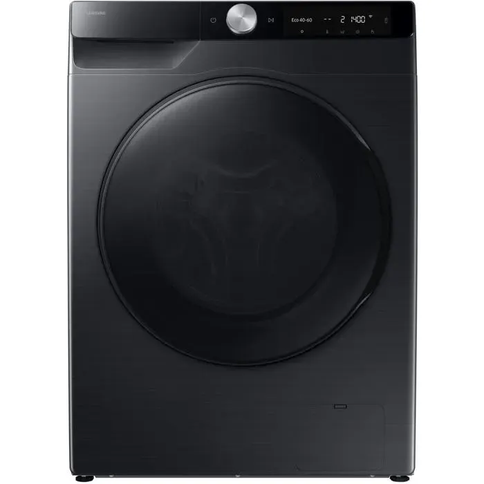 Machine à laver séchante noire - Samsung - 1400 tr/min - Wi-Fi - Commande électronique et tactile - Affichage LED