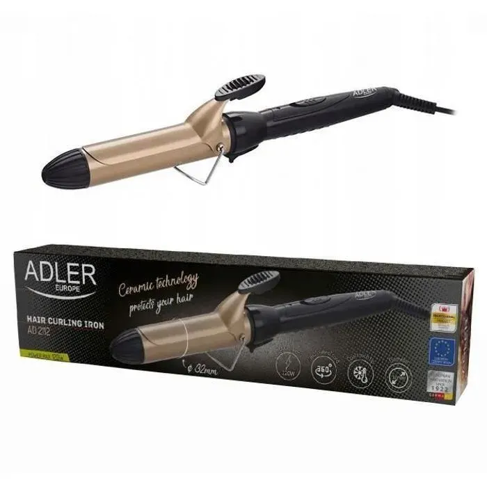 MACHINE À ONDULER CÉRAMIQUE ADLER CHEVEUX 120W