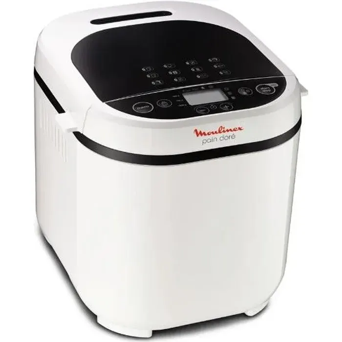 Machine à pain MOULINEX OW210A30 Pain Doré - Capacité 1kg - Puissance 720W - Blanc.
