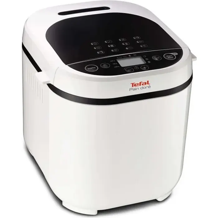 Machine à pain Tefal Pain Doré PF2101 - Blanc - 1 kg - 500 g - 15 h - LCD - 720 W — coloris Blanche