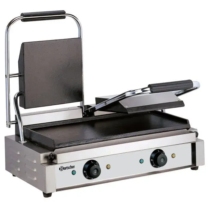 Machine à Panini Professionnelle - Bartscher - 215 x 215 mm - Plaques en fonte dacier - 3600 Watt
