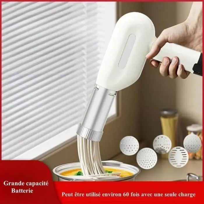 Machine à Pâtes Électrique Laminoir à Pâtes avec 5 matrices pour 5 types de pâtes différents .