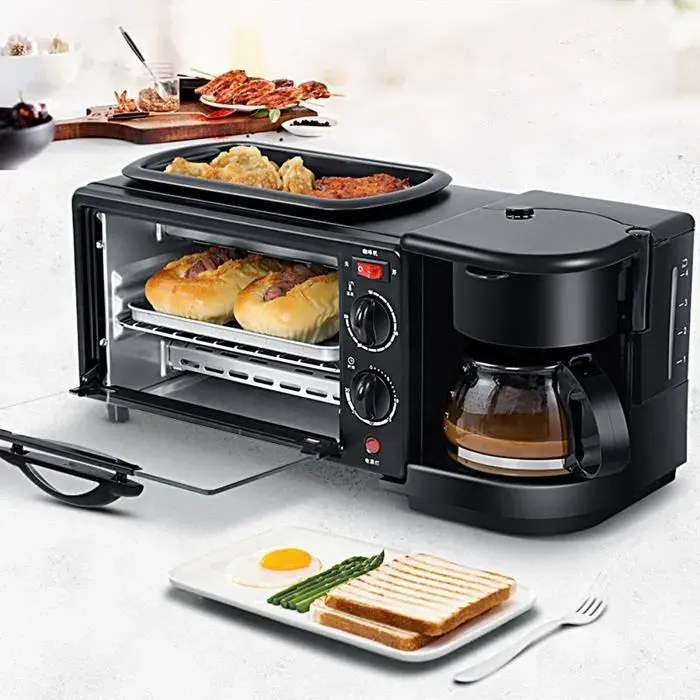 Machine à petit-déjeuner 3 en 1 - WIRLSWEAL - Noir - 1050W — coloris Noire