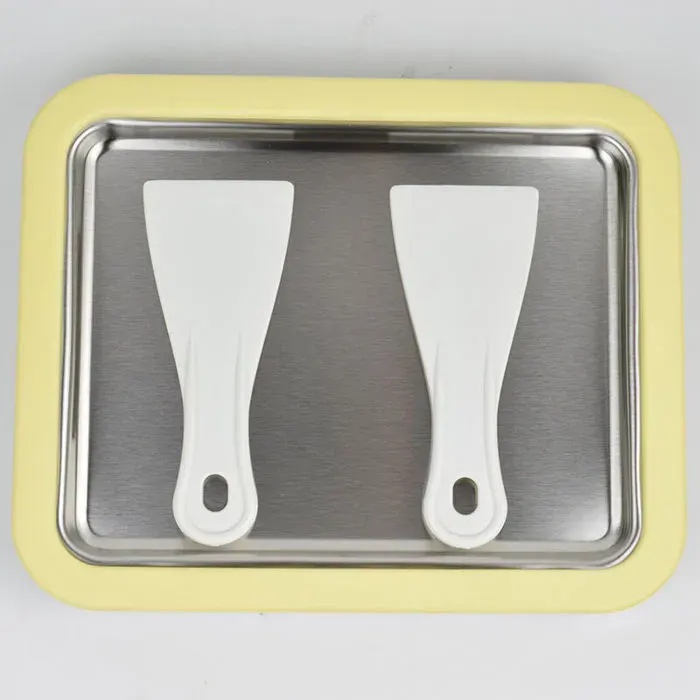Machine Crème Glacée Plaque Roulée + 2 Spatules DIY famille yaourt/smoothie/sorbet .