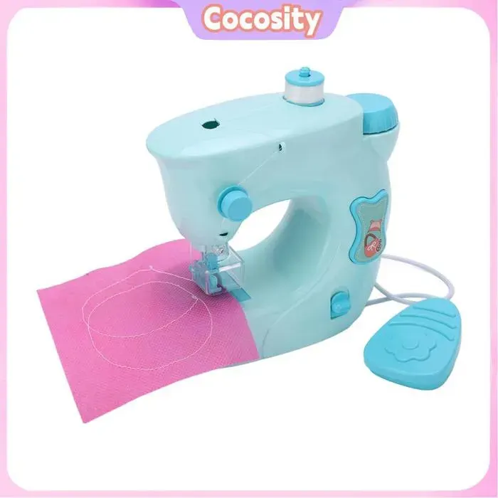 Machine de couture pour enfants machine à coudre débutante Children Simulation électrique mini kit de jouet machine à coudre pour