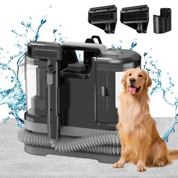 Machine de nettoyage de canapés 12 kPa/500 W/compacte et portable adaptée au nettoyage des tapis moquettes