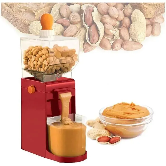 Machine éLectrique De Fabrication De Beurre DArachide - Moulin à Grains Portable 500ML - interrupteur à clé pour amandes A463