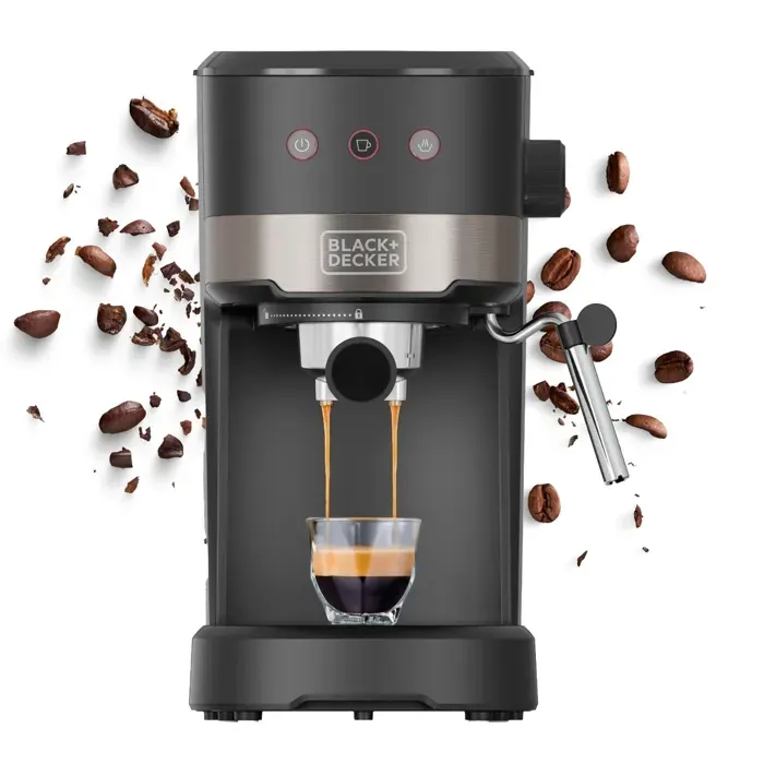 Machine espresso - BLACK+DECKER - BXCO1100E - 1100 W - 20 bars - Réservoir 14 L amovible