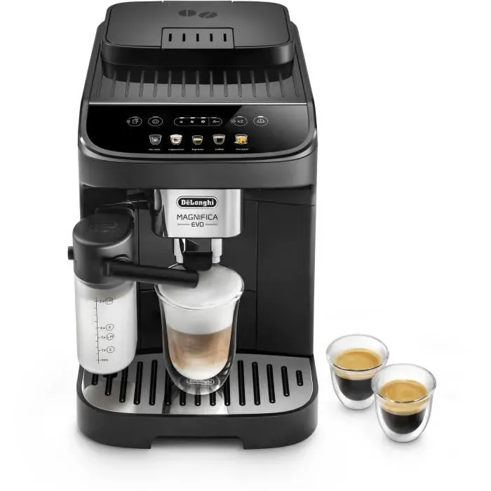 Machine expresso broyeur - DeLonghi - Magnifica Evo - ECAM290.61.B - 5 recettes - Noir