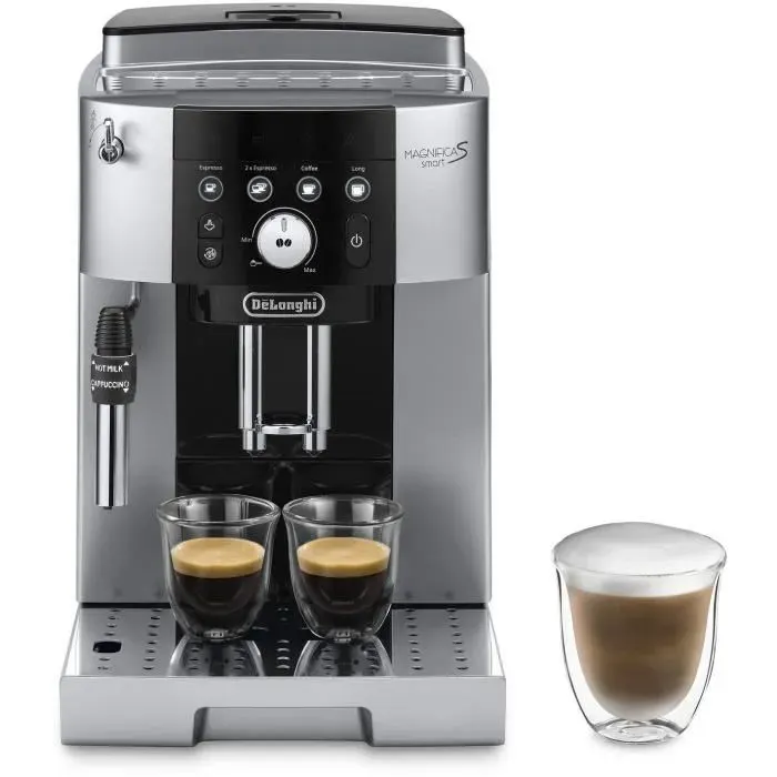 Machine expresso broyeur - DeLonghi - Magnifica S smart - ECAM250.23.SB - 4 recettes - Noir argenté — coloris Grise