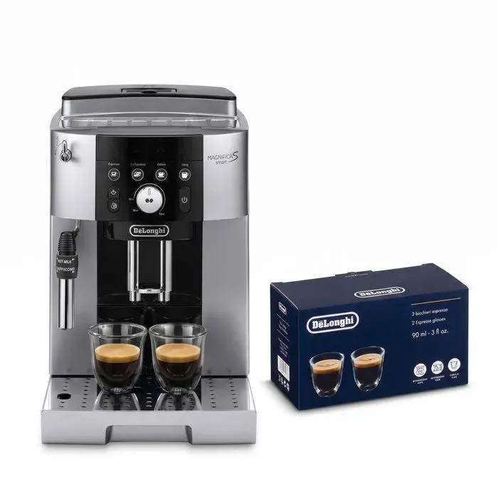 Machine expresso broyeur - DeLonghi - Magnifica S smart - ECAM250.23.SB - 4 recettes - Noir argenté — vue 2