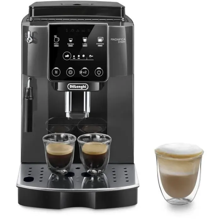 Machine expresso broyeur - DeLonghi - Magnifica Start - ECAM220.22.GB - 4 recettes - Gris noir