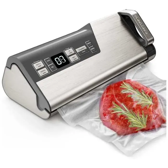Machine sous vide alimentaire 95KPA inox 12 fonctions double scellage 11”