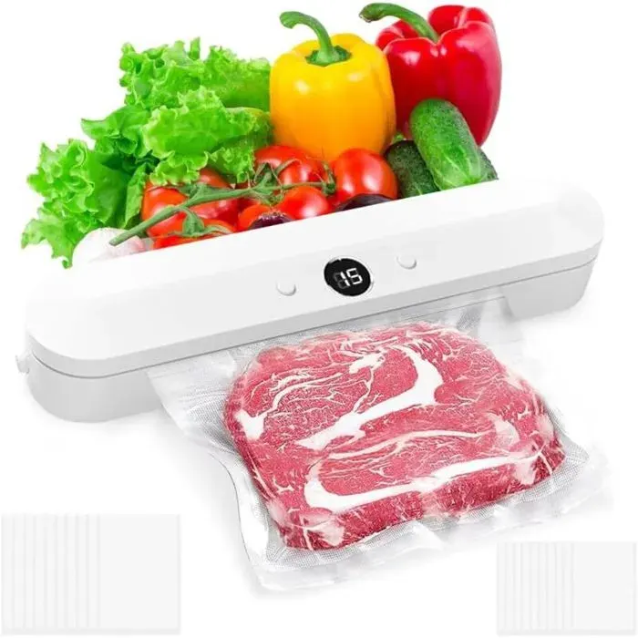 Machine Sous Vide Alimentaire avec 10 sacs sous videAppareil de Mise sous Vide