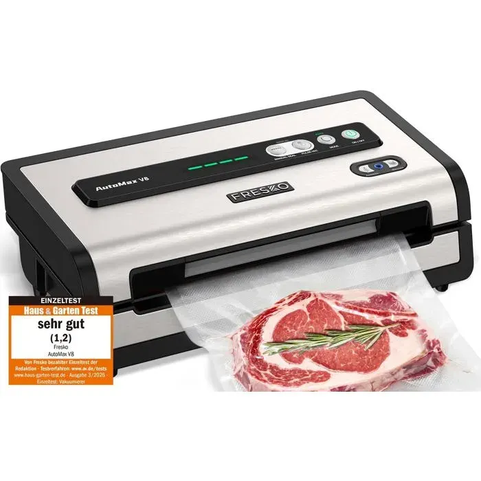 Machine Sous Vide Alimentaire Détection Sec/Humide Automax V8