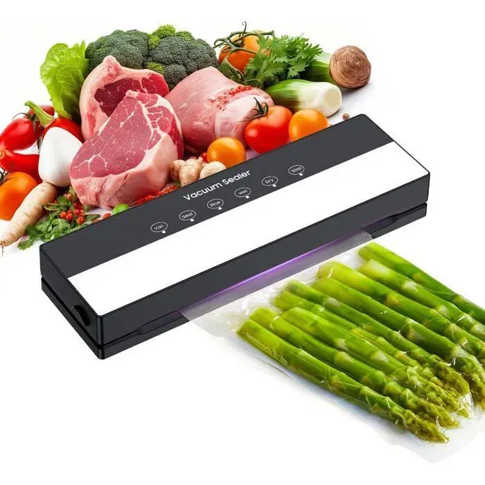 Machine Sous Vide Alimentaire - HAUTSTORE - 5 en 1 - Noir - 120W - Modes Sec et Humide
