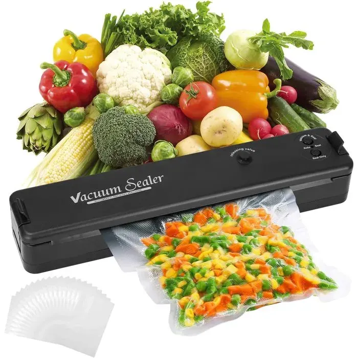 Machine Sous Vide Alimentaire Mini Machine À Souder Sous Vide Avec Mode Sec Et Humide Scelleuse Sous Vide Électrique Avec 20 Sacs
