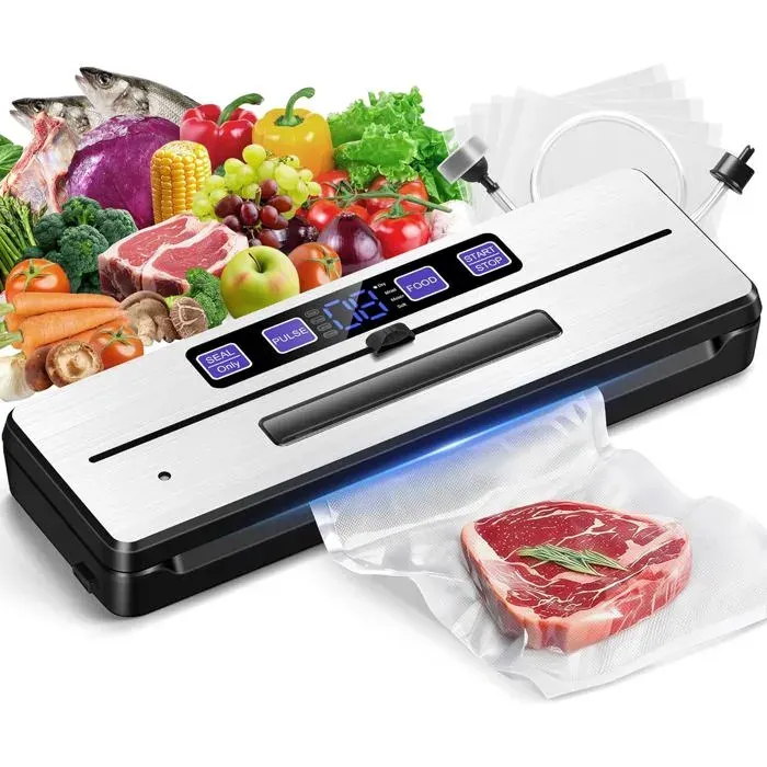 Machine sous vide alimentaire - VETOBIOL - Double thermoscellage - Puissance daspiration 80kPa