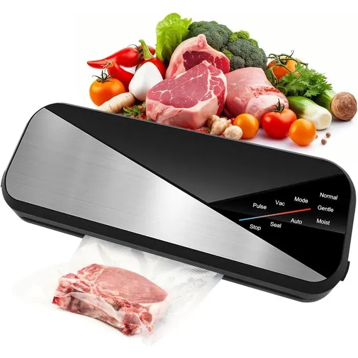 Machine Sous Vide Alimentaire6 En 1 Appareil De Mise Sous Vide 80 Kpa Avec 30 Cm Bande De Scellage Pour Conservation Des Aliments