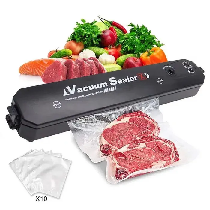 Machine sous vide aliments - TTLIFE - Modèle automatique - 60 kPa - Arrêt auto - Noir