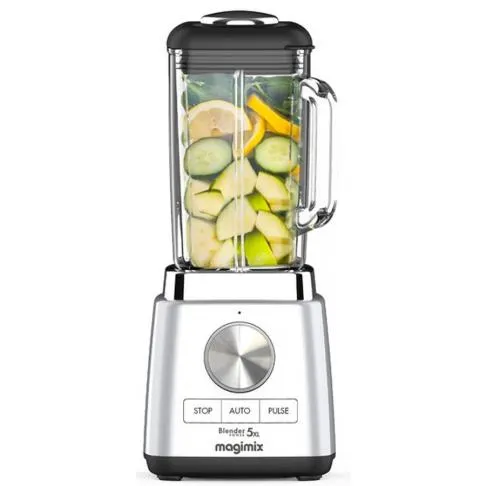 Magimix - Blender Power 5 Xl Chrome Mat 11643 - Ultra Silencieux - Bol Verre 2l — vue 2