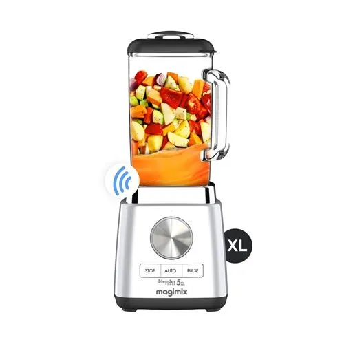 Magimix - Blender Power 5 Xl Chrome Mat 11643 - Ultra Silencieux - Bol Verre 2l — vue 3