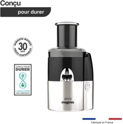 Magimix - Extracteur De Jus 18082f Juice Expert 3 Chrome Et Noir — vue 5