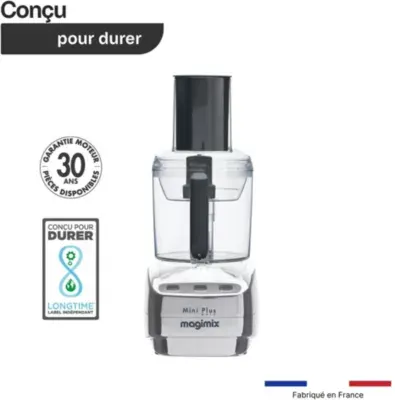 Magimix - Robot Multifonction 18261f Mini Plus Chrome Brillant — vue 2