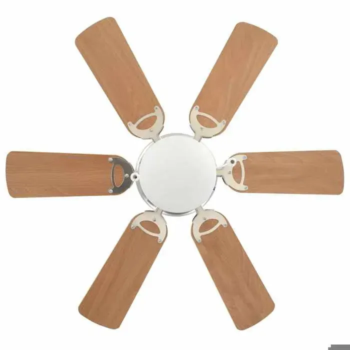 Magnifique Ventilateur de plafond orné avec lumière 82 cm Marron clair - design polyvalent - pour maison - Brun 4.56 kg 2026_268599