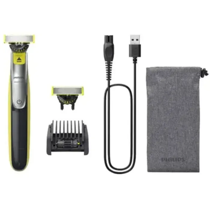 Manche OneBlade Visage 360 - PHILIPS - QP2734/31 - 2 lames - sabot 5 en 1 - rechargeable