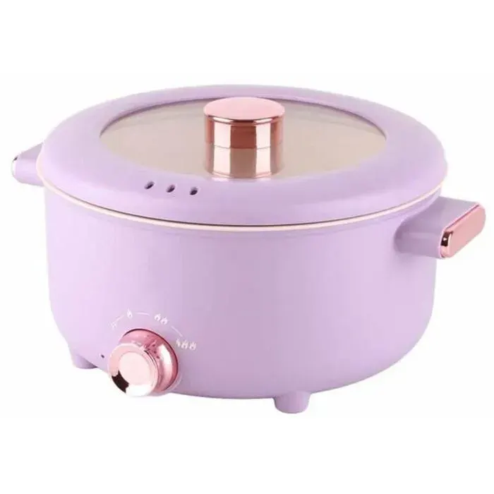 Marmite électrique - JIANGZHA - 35 L - 1000W - 3 modes - Couleur violette