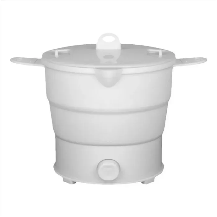 Marmite Électrique Portable Bouilloire de Voyage Pliable pour Lait pour Bébé Eau Chaude Bouillie Chauffe Plat Multifonction