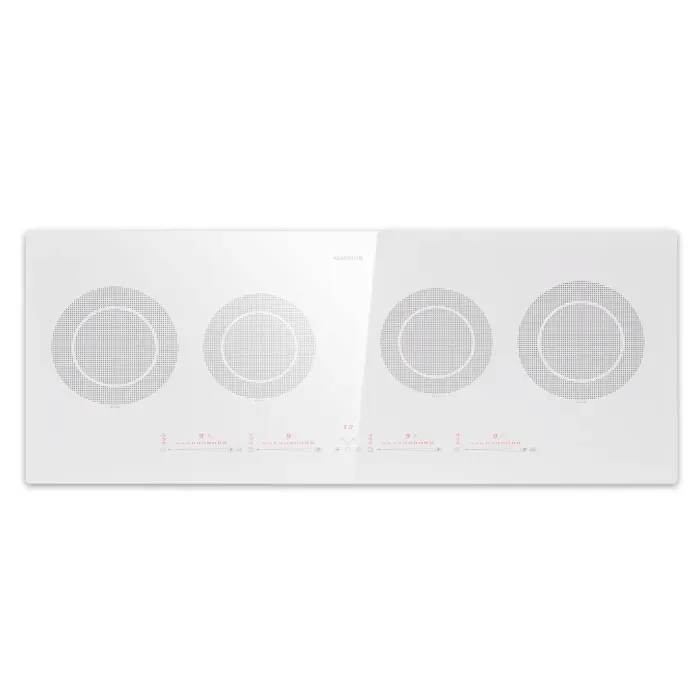 Masterzone Slim 90cm Plaque à Induction 4 Feux Blanc