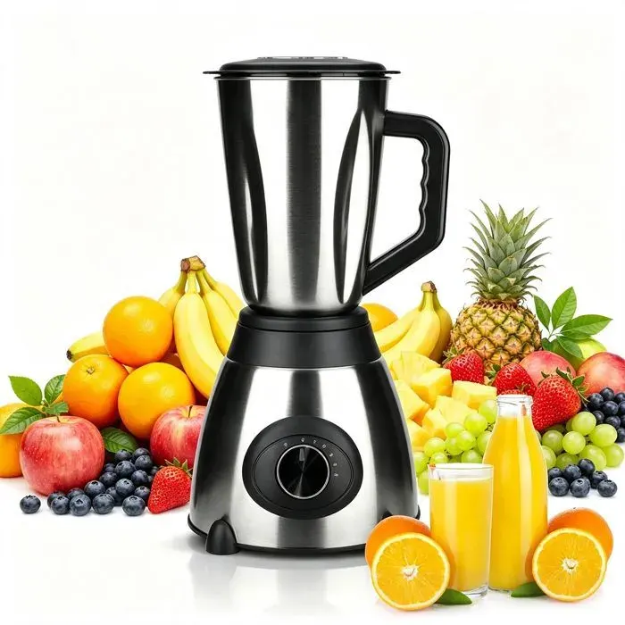 Mélangeur 1.5L presse - agrumes en acier inoxydable petit mélangeur 2 en 1 broyeur