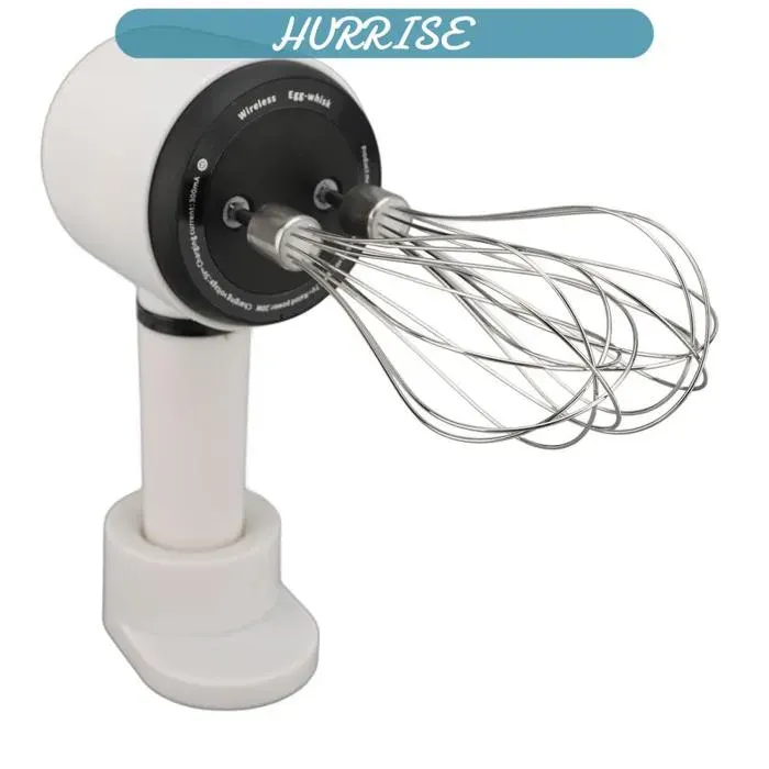 Mélangeur à main électrique mélangeur à main sans fil rechargeable par USB avec fouets en acier inoxydable pour la cuisson et la