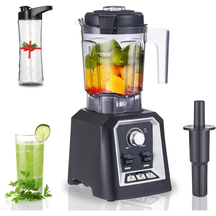 Mélangeur Professionnel -Biolomix - 2200W - 600ML - 3 Programmes Préréglés