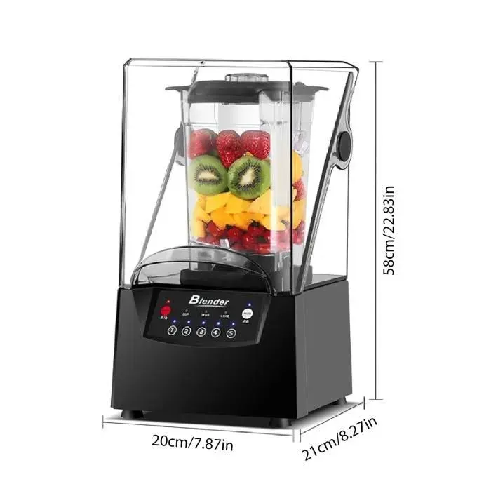 Mélangeur Smoothie - JOULLI - 2200W - 5 vitesses - 2L - Insonorisé et intelligent