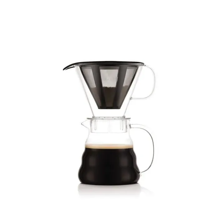 MELIOR Cafetière filtre permanent maille inox 5 tasses 0.6 l