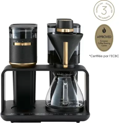 Melitta - Cafetière Filtre Epos Avec Broyeur Intégré Schwarz-Gold
