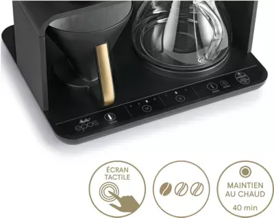 Melitta - Cafetière Filtre Epos Avec Broyeur Intégré Schwarz-Gold — vue 6