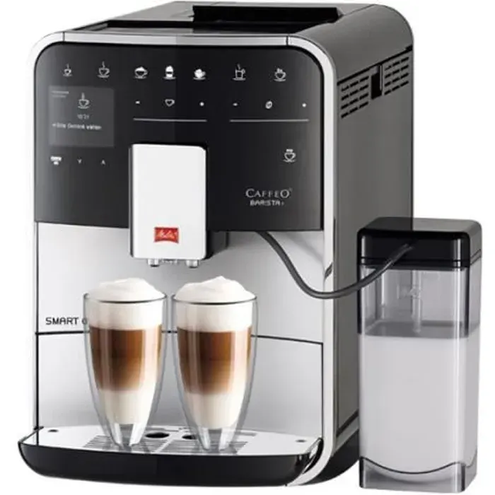 Melitta CAFFEO Barista T Smart Machine à café automatique avec buse vapeur Cappuccino 15 bar argenté(e)
