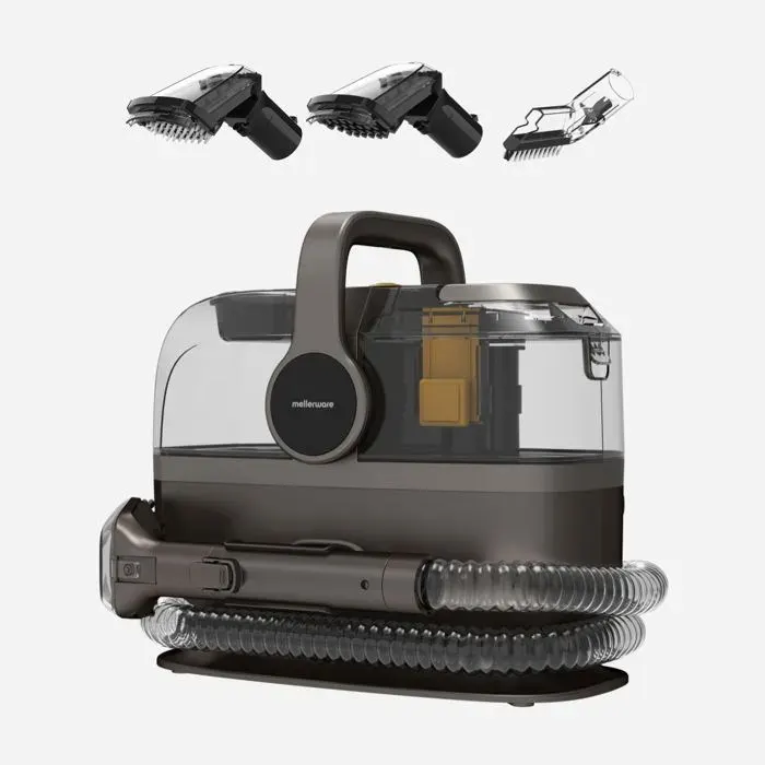 Mellerware – Aspirateur Tissus Cleany Carpet 600W Wet & Dry 13 000 Pa Buse 2-en-1 Matelas Canapés Tapis & Voiture