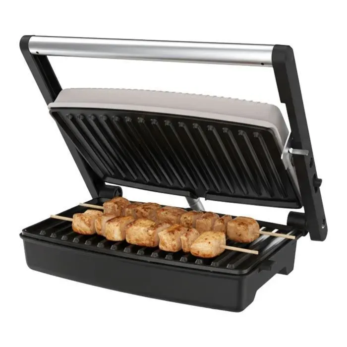 Mellerware Plancha Grill Hotty 1500 Sand 1500 W Ouverture 180° Revêtement antiadhésif